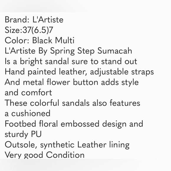 🎉HP🎉 L’Artiste blk Sumacah  sandals - Picture 8 of 14